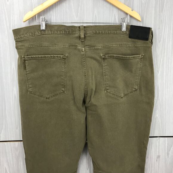 PAIGE Lennox JEANS Smokey Green Pants Men's 40 Stretch Casual - Picture 5 of 12